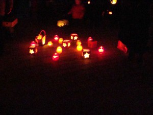 Lanterns in the pavillion