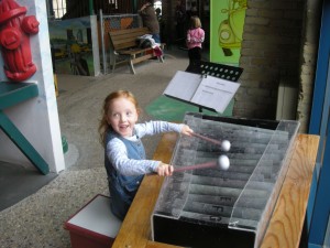 Touring the hands-on children's museum at The Forks