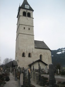 Old church and graveyard near the city center