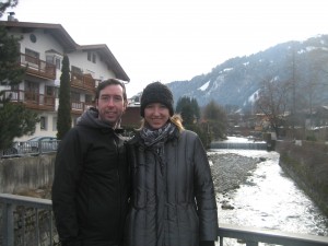 The town is highlighted by the Ache river and of course the surrounding mountains.