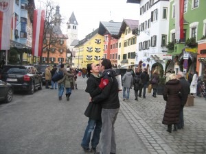 Ryan and Renata in the ancient part of town